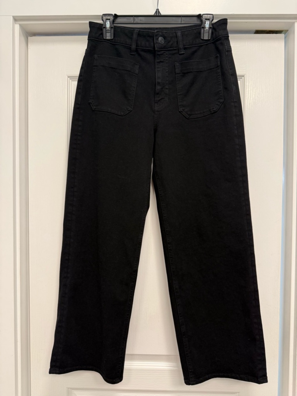 Quince Bella stretch patch pocket wide leg jeans - Picture 3 of 6